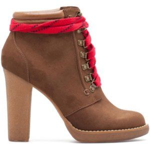 ISO Pull&Bear High Heel Crepe Ankle Booties